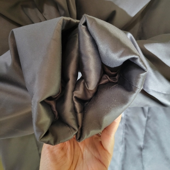 ELIE Tahari down puffer funnel neck coat parka jacket gray XS small - Picture 9 of 16